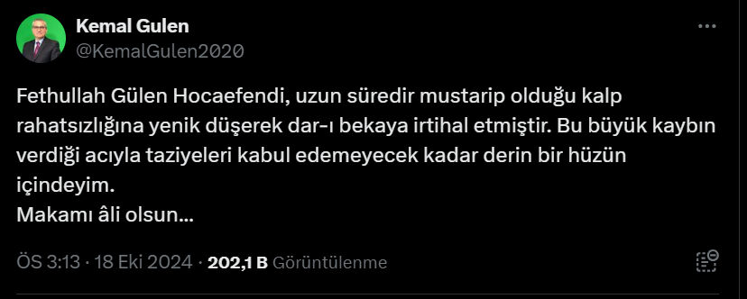 FETÖ ele başı Fetullah Gülen öldü mü? Terör örgütünde büyük karmaşa! - 1. Resim