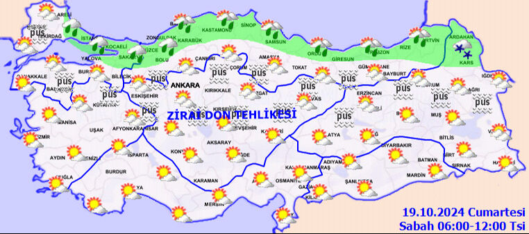 Meteoroloji'den son tahminler! Sağanak, fırtına, don, sis ve pus uyarısı yapıldı - 3. Resim