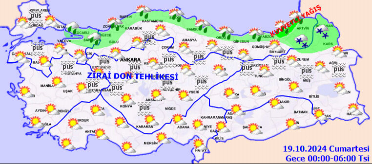 Meteoroloji'den son tahminler! Sağanak, fırtına, don, sis ve pus uyarısı yapıldı - 2. Resim