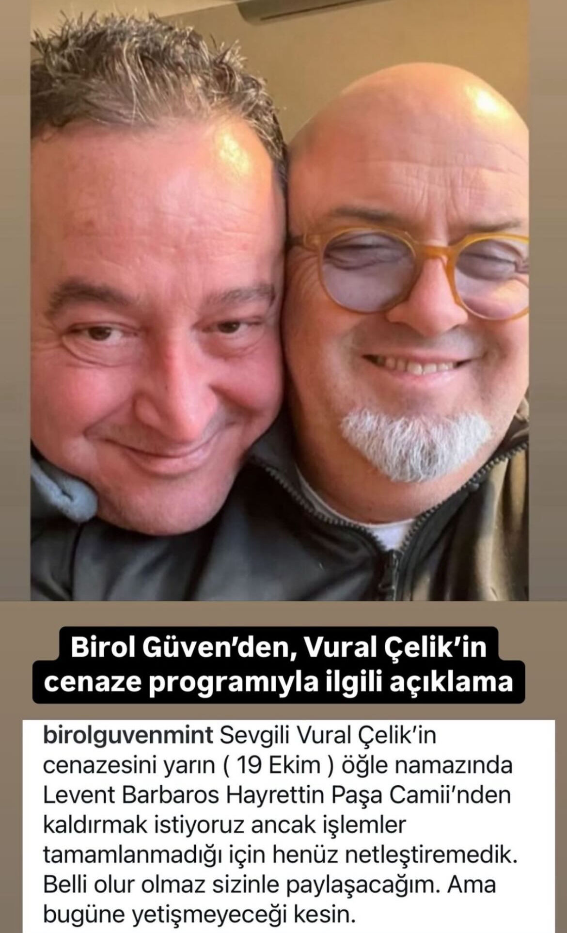 Oyuncu Vural Çelik’in cenaze töreninin detayları belli oldu Oyuncu Vural Çelik’in cenaze töreninin detayları belli oldu - 3. Resim