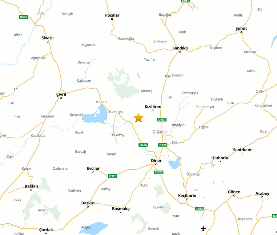 Afyonkarahisar'da korkutan deprem! AFAD son dakika verileri açıkladı - 1. Resim