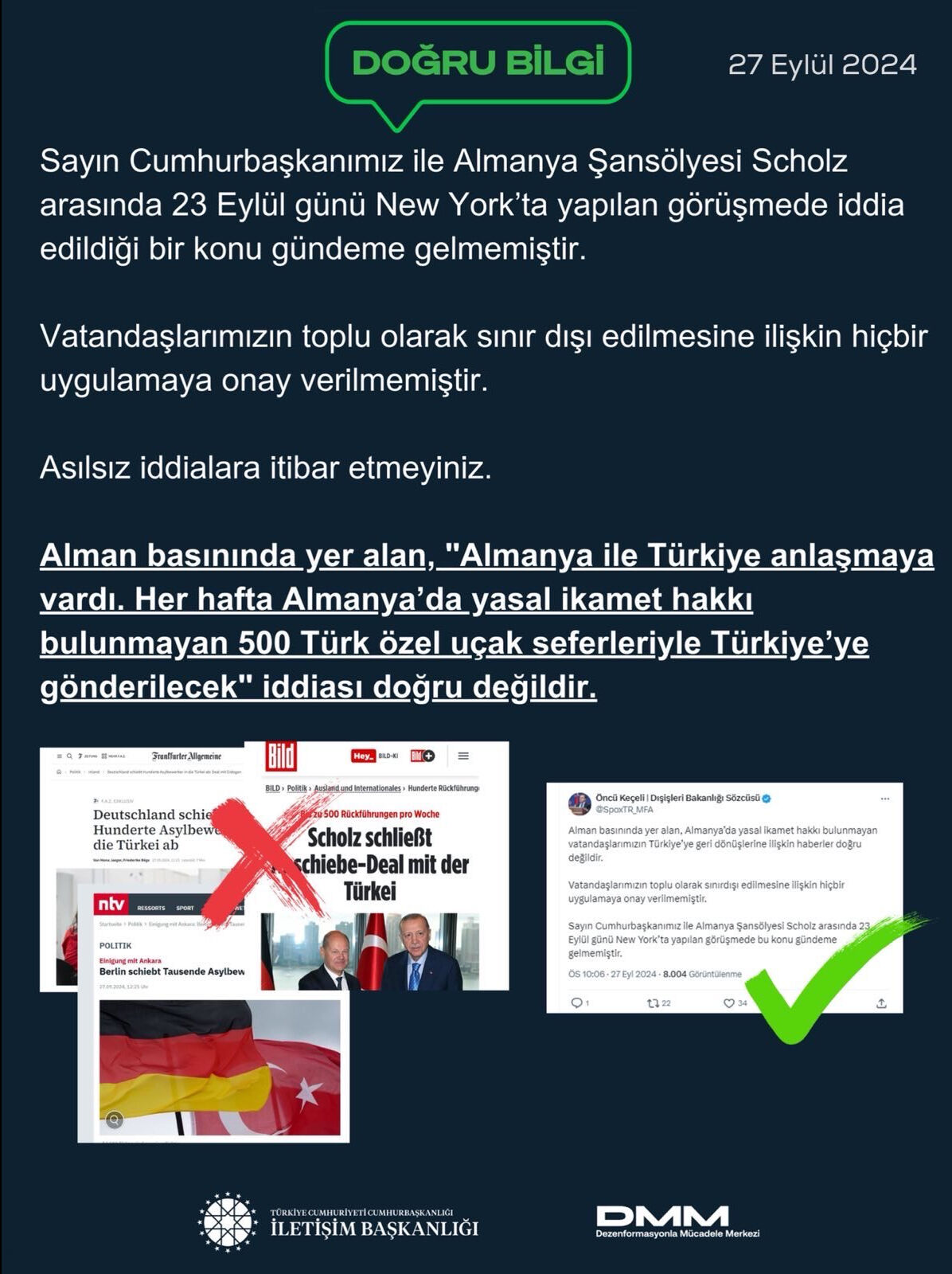 Almanya Türkiye'ye sığınmacı mı gönderiyor? Fahrettin Altun, CHP lideri Özel'i yalanladı - 1. Resim