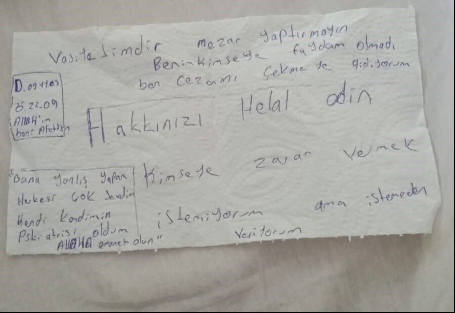 Antalya'da sır ölüm! Peçeteye ‘Mezar taşımı yaptırmayın' yazıp ortadan kayboldu - 1. Resim