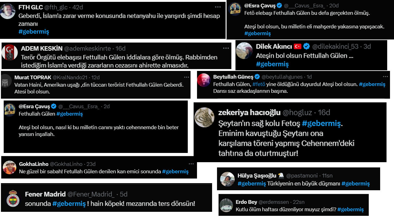Fetullah Gülen öldü 'Gebermiş' etiketi gündem oldu: Kullanıcıların dilinde hep aynı temenni! - 1. Resim