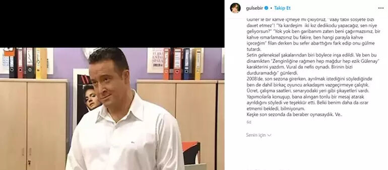 Gülse Birsel'in 'Vural Çelik' paylaşımı tepki çekince silmişti! Şenay Gürler isyan etti - 3. Resim