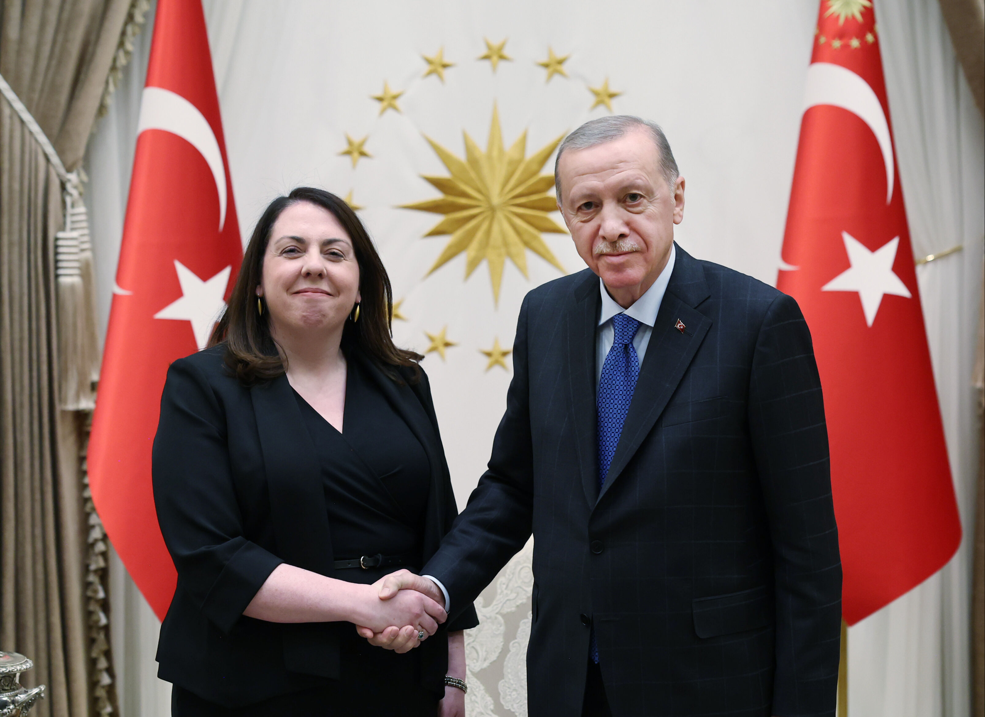 Büyükelçiler, Cumhurbaşkanı Erdoğan'a güven mektubu sundu Büyükelçiler, Cumhurbaşkanı Erdoğan'a güven mektubu sundu - 1. Resim