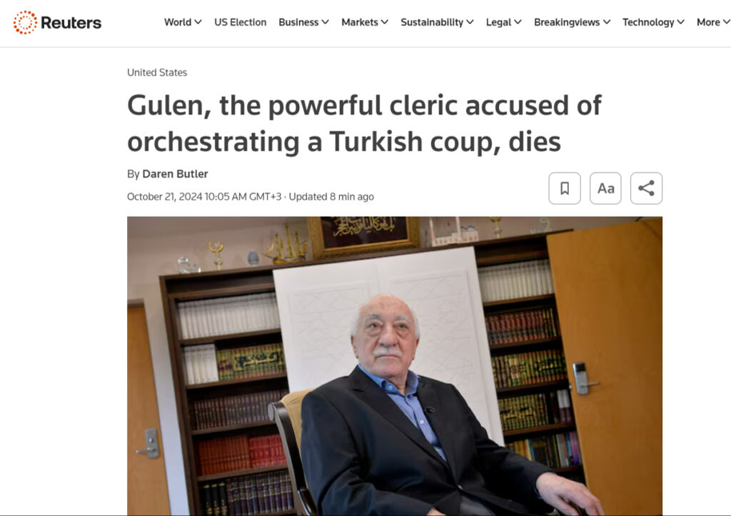 Dünya medyasında Fetullah Gülen yankısı: Halk düşmanı öldü, Erdoğan'ın muhalifi öldü - 2. Resim