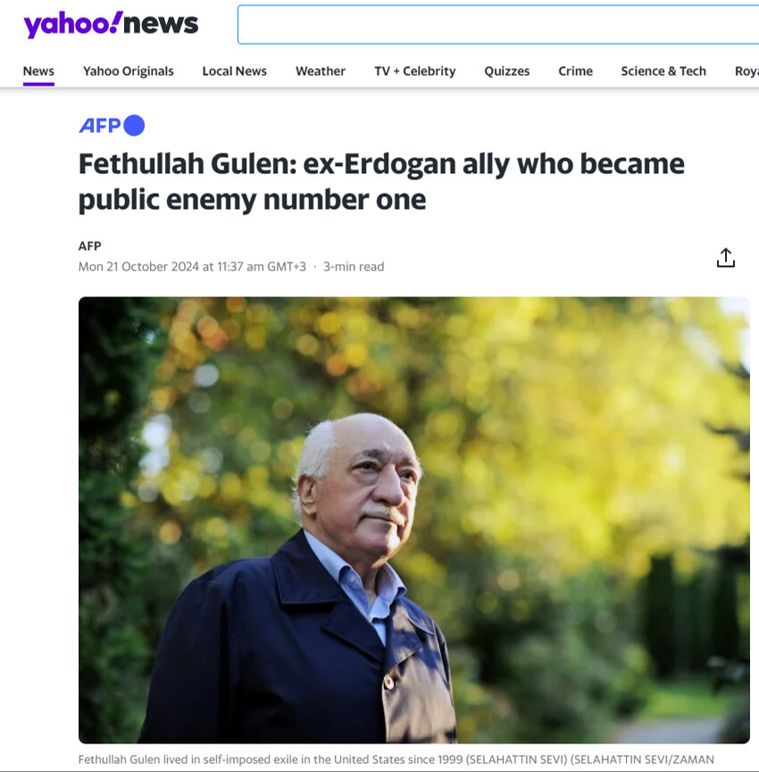 Dünya medyasında Fetullah Gülen yankısı: Halk düşmanı öldü, Erdoğan'ın muhalifi öldü - 1. Resim