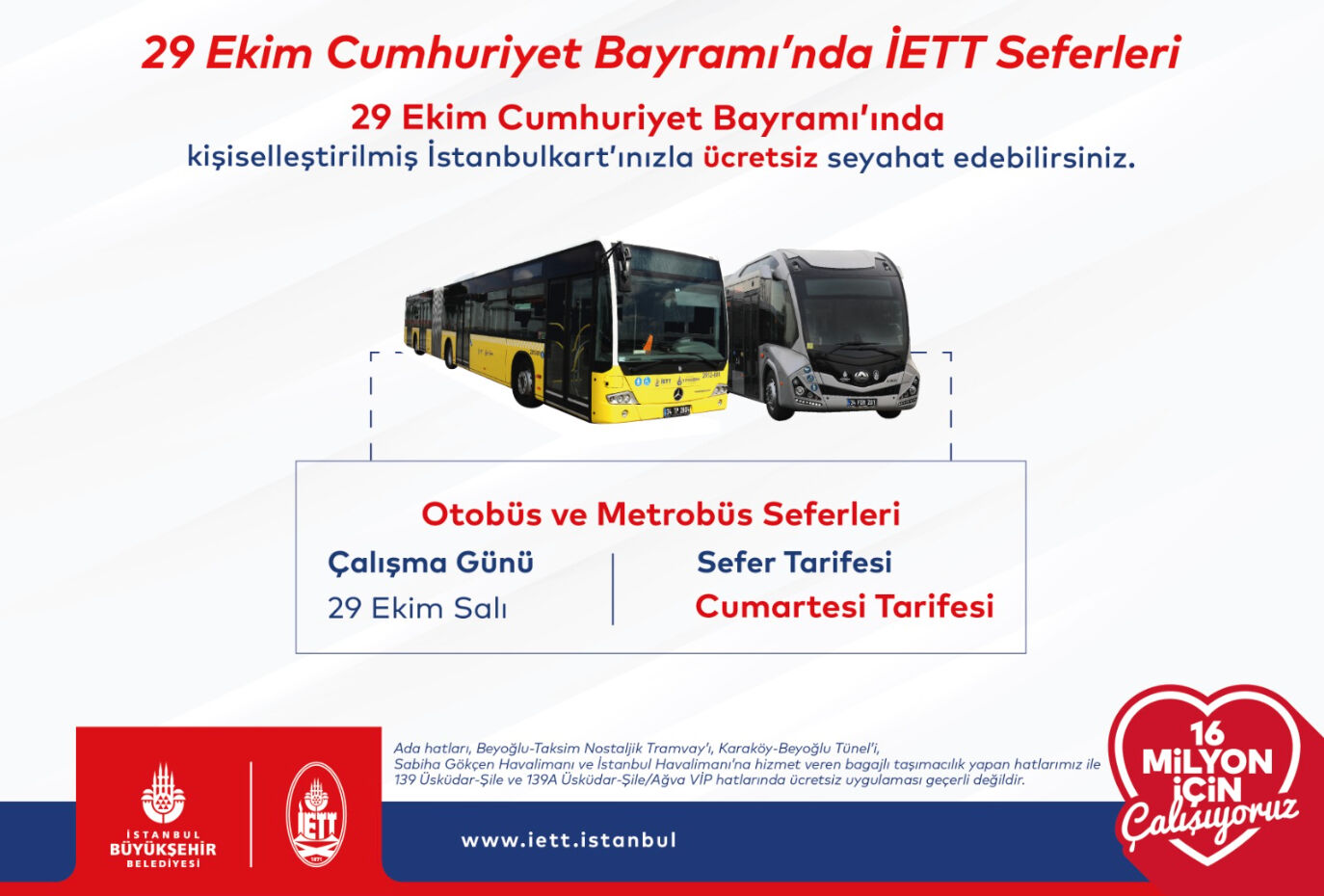 28-29 Ekim İETT, otobüs, metrobüs, Marmaray ücretsiz olup olmadığı belli oldu - 4. Resim