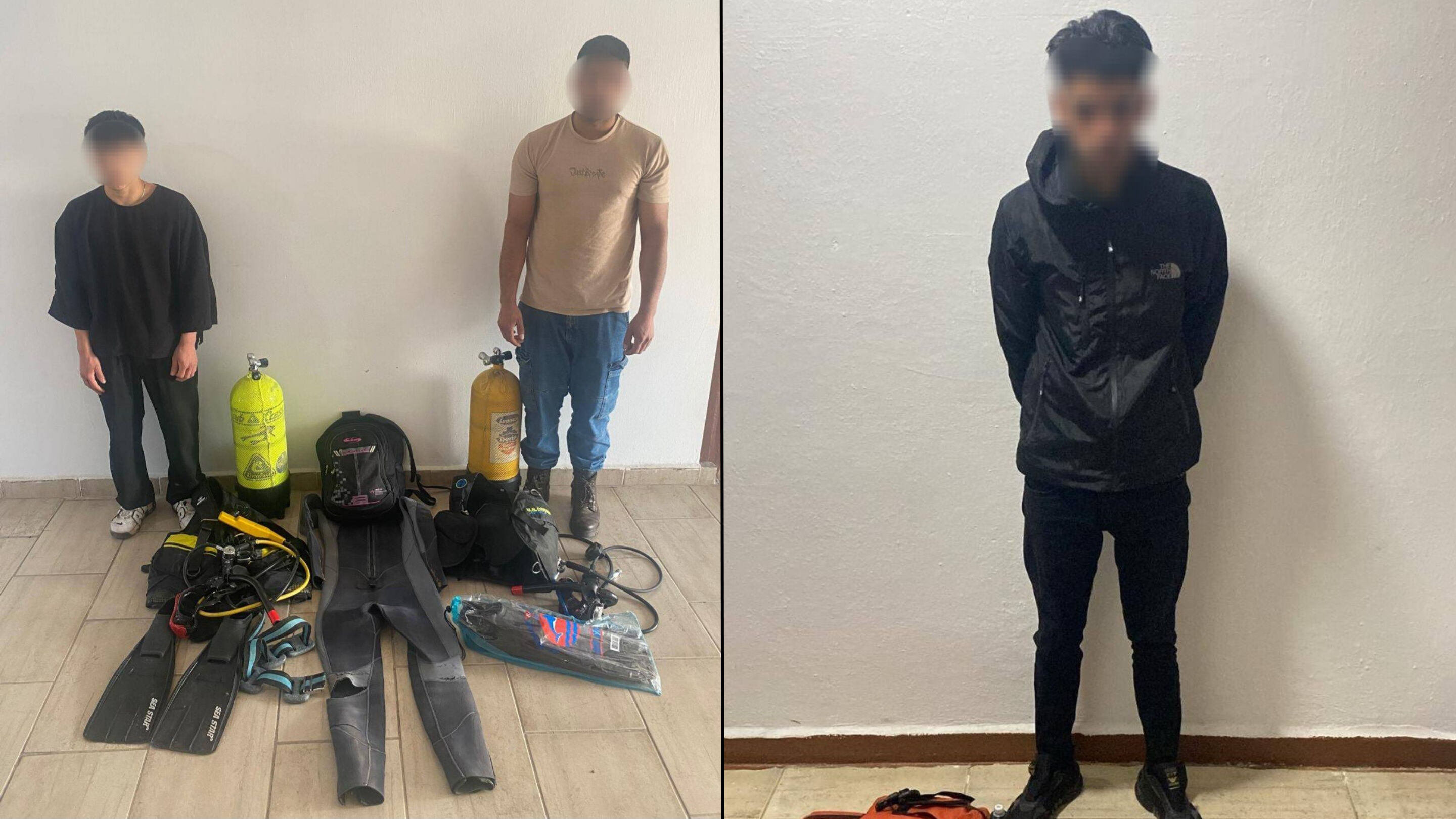 Aydın'dan Yunanistan'a yüzerek geçmeye çalıştılar! Tam teçhizatlı göçmenler kıskıvrak yakalandı Aydın'dan Yunanistan'a yüzerek geçmeye çalıştılar! Tam teçhizatlı göçmenler kıskıvrak yakalandı - 1. Resim