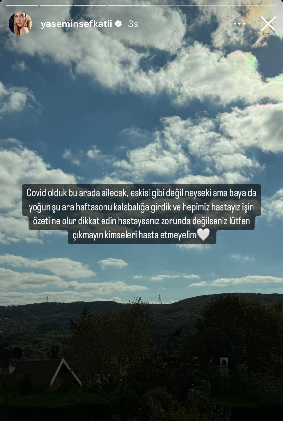 Yasemin Şefkatli günlerdir hastanedeydi! Sebebini 'hepimiz hastayız' diyerek duyurdu - 1. Resim