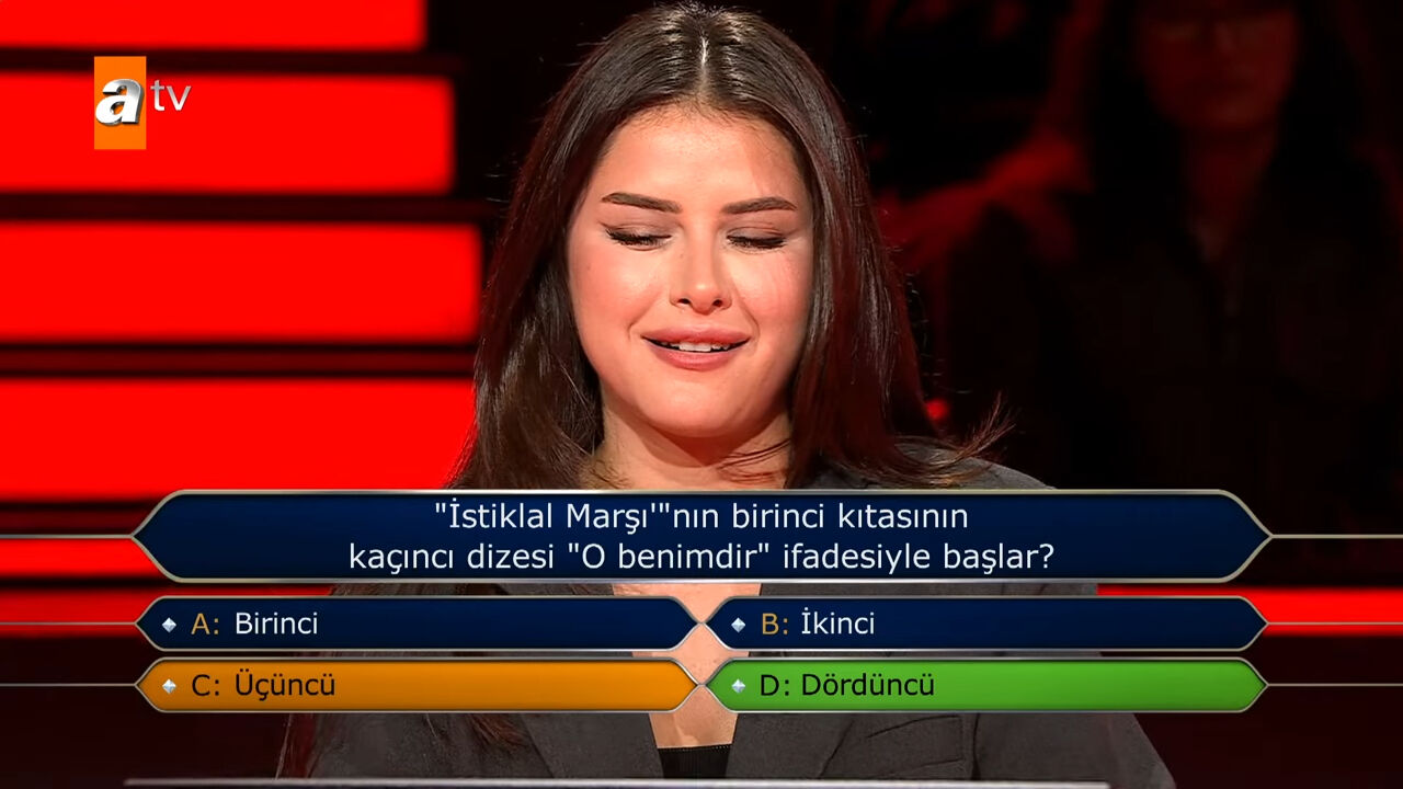 Milyoner’de İstiklal Marşı sorusunu bilemedi, Oktay Kaynarca’yı şaşırttı - 3. Resim