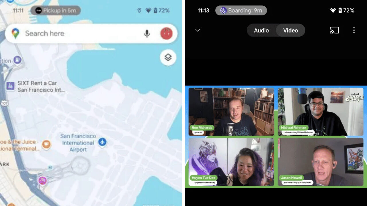 Android 16, Dinamik Ada'ya rakip oluyor! Canlı bildirimlerle kullanıcı deneyimi yükseliyor - 1. Resim