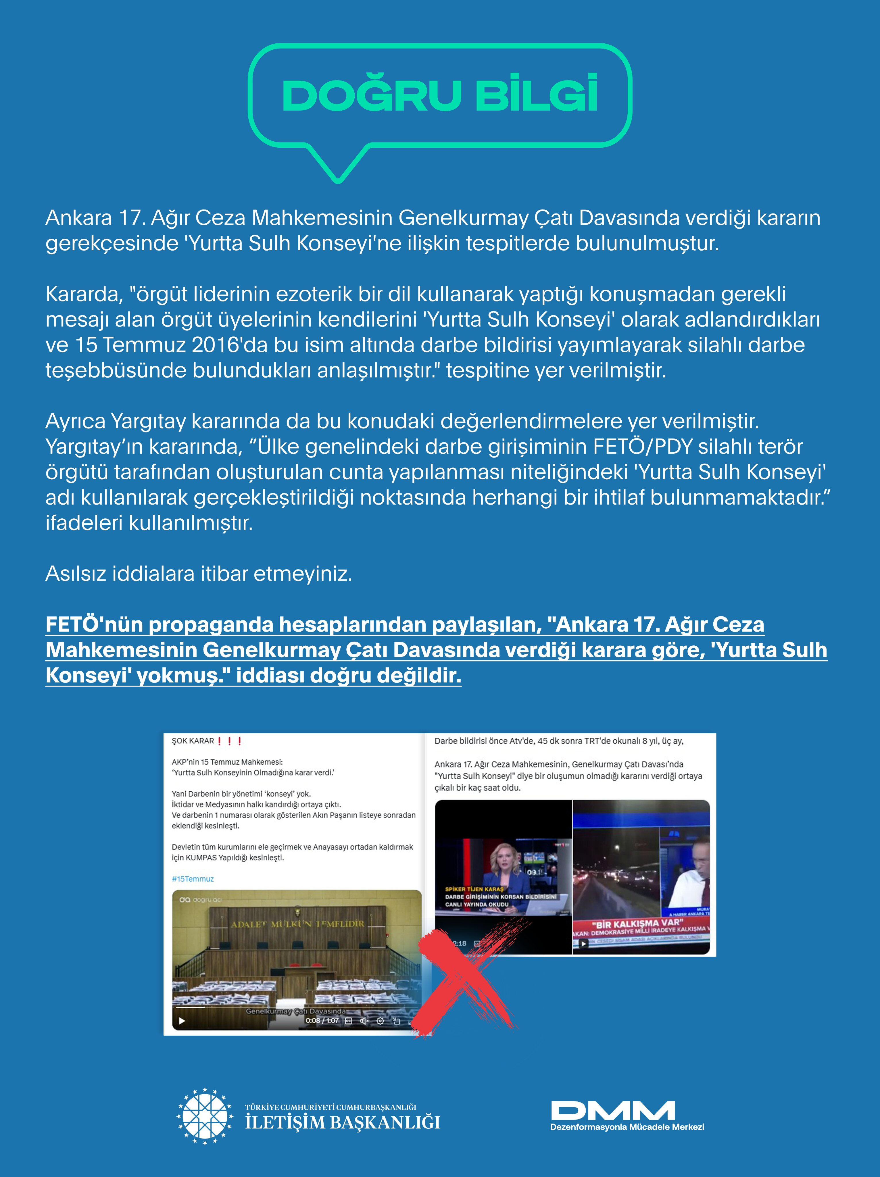 'Yurtta Sulh Konseyi yokmuş' iddiaları yalanlandı! FETÖ propagandası çöktü - 1. Resim