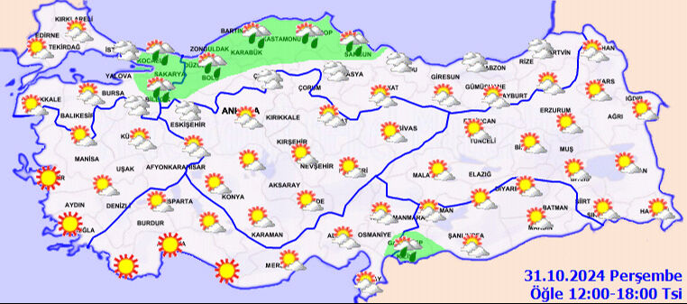 Meteoroloji'den yeni tahminler! Sağanak yağış uyarısı yapıldı, sis ve pus geliyor - 7. Resim