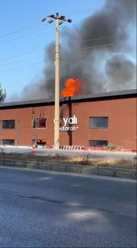 Bodrum’da korkutan yangın: 2 kişi içeride mahsur kaldı - 1. Resim