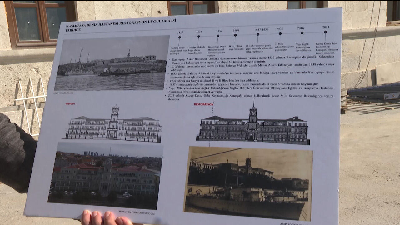 Osmanlı leventleri yetişiyordu, donanmaya verildi! Kasımpaşa Askeri Deniz Hastanesi aslına döndü Osmanlı leventleri yetişiyordu, donanmaya verildi! Kasımpaşa Askeri Deniz Hastanesi aslına döndü - 3. Resim