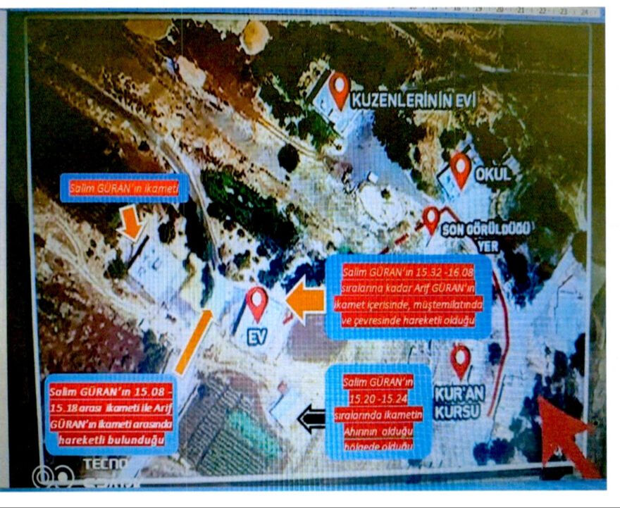 Narin Güran cinayetinde bilirkişi raporu! Olay günü attıkları her adım bu krokilerde - 3. Resim