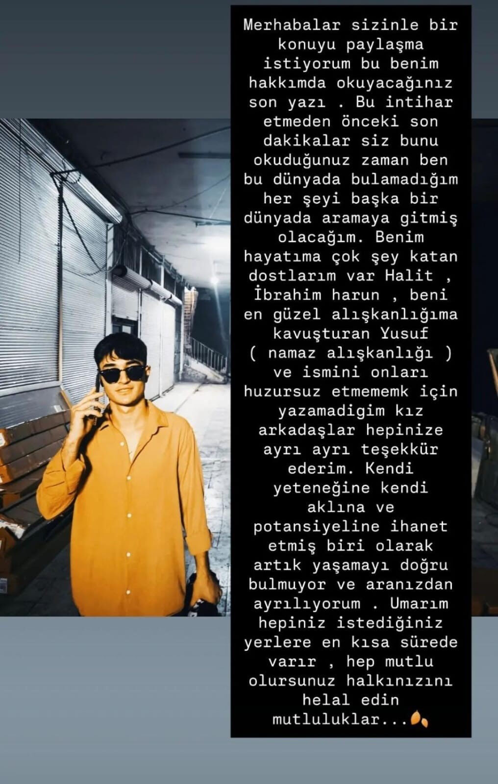 Sosyal medya hesabından helallik isteyerek intihar etti - 1. Resim