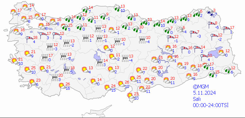 Sıcaklıklar 9 derece birden düşecek! Meteoroloji kar ve fırtına için saat ve tarih verdi - 3. Resim