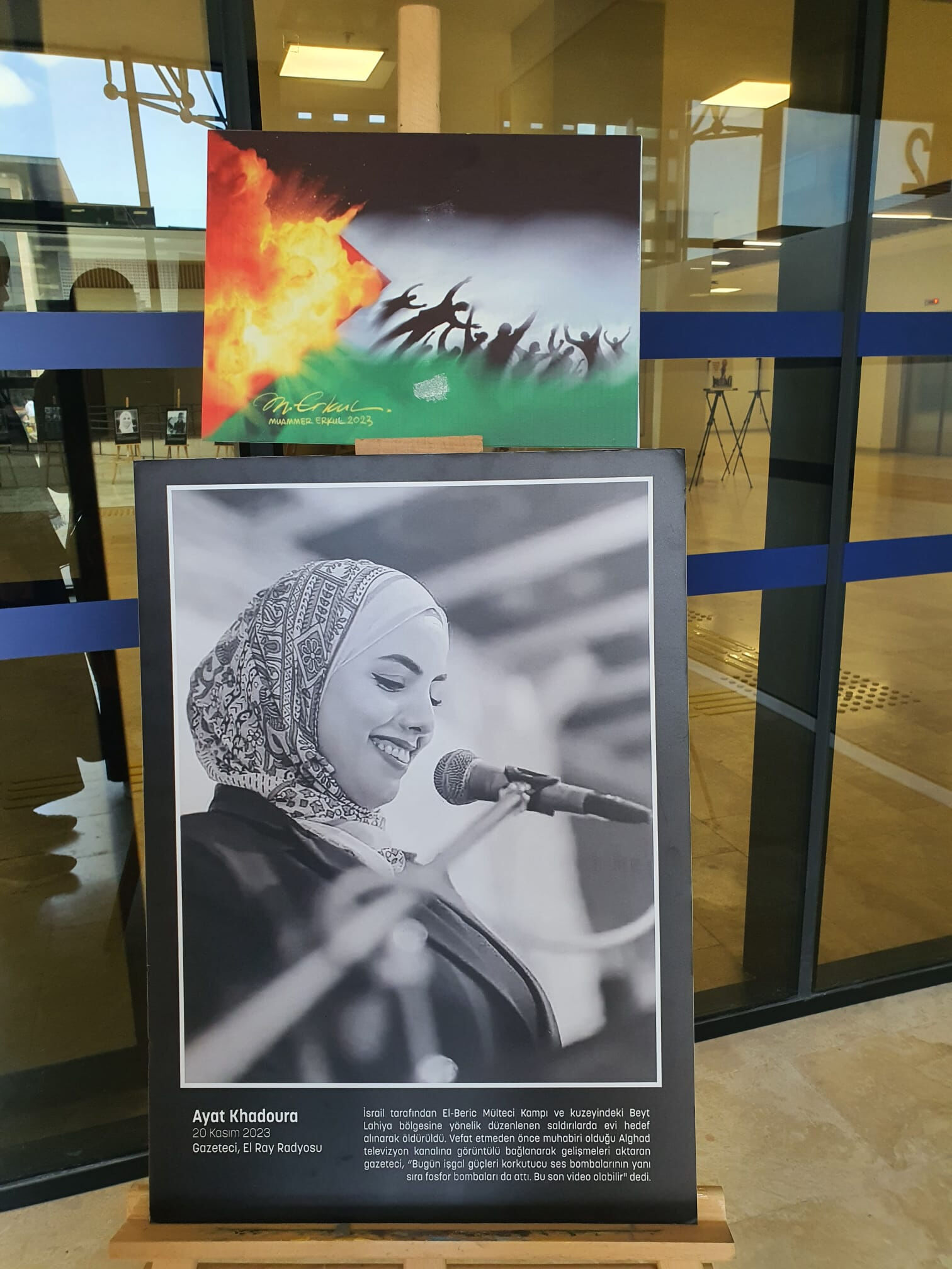 Öldürülen gazetecileri unutturmadılar! Marmara Üniversitesi'nde dikkat çeken Filistin sergisi Öldürülen gazetecileri unutturmadılar! Marmara Üniversitesi'nde dikkat çeken Filistin sergisi - 4. Resim