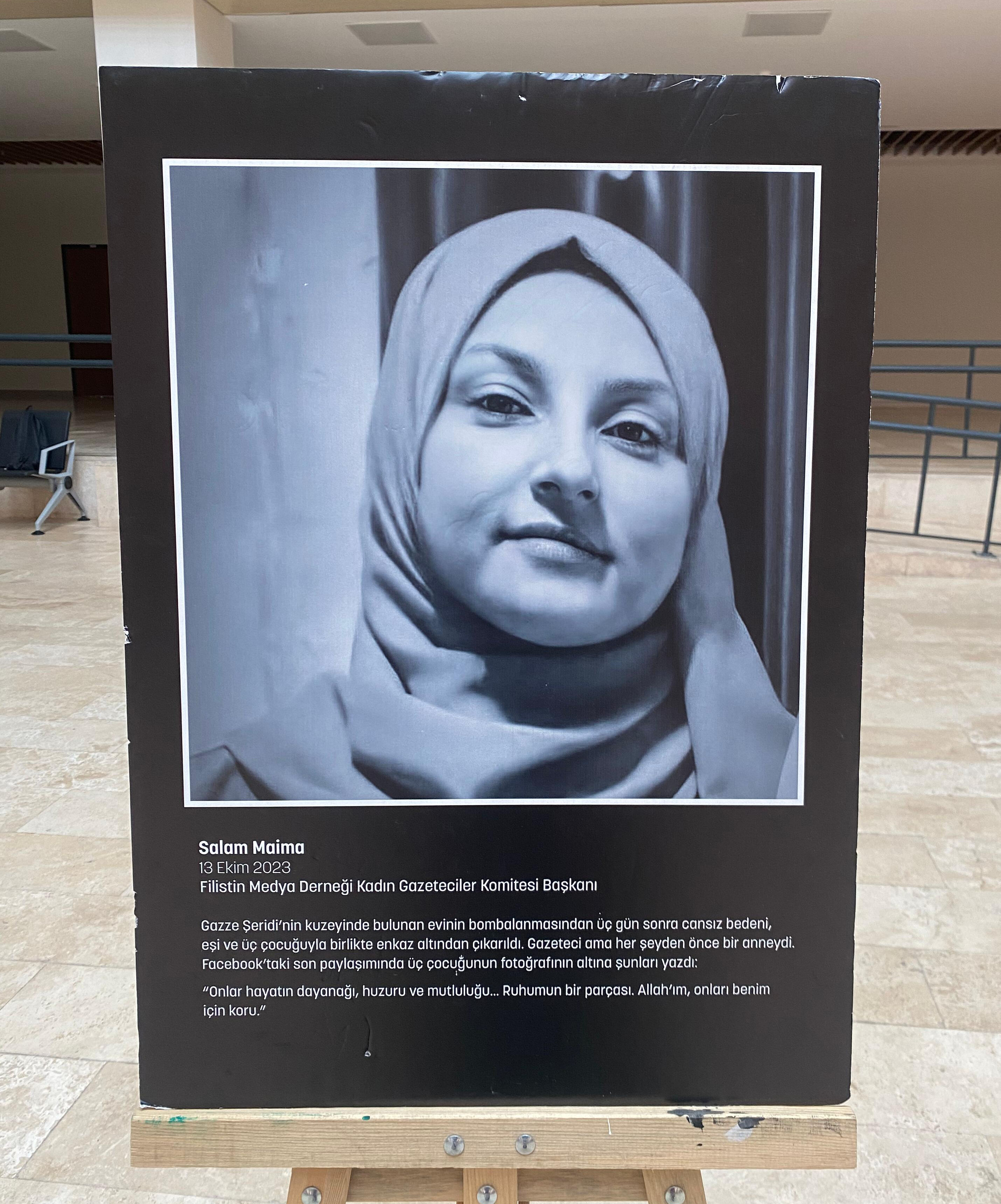 Öldürülen gazetecileri unutturmadılar! Marmara Üniversitesi'nde dikkat çeken Filistin sergisi Öldürülen gazetecileri unutturmadılar! Marmara Üniversitesi'nde dikkat çeken Filistin sergisi - 6. Resim