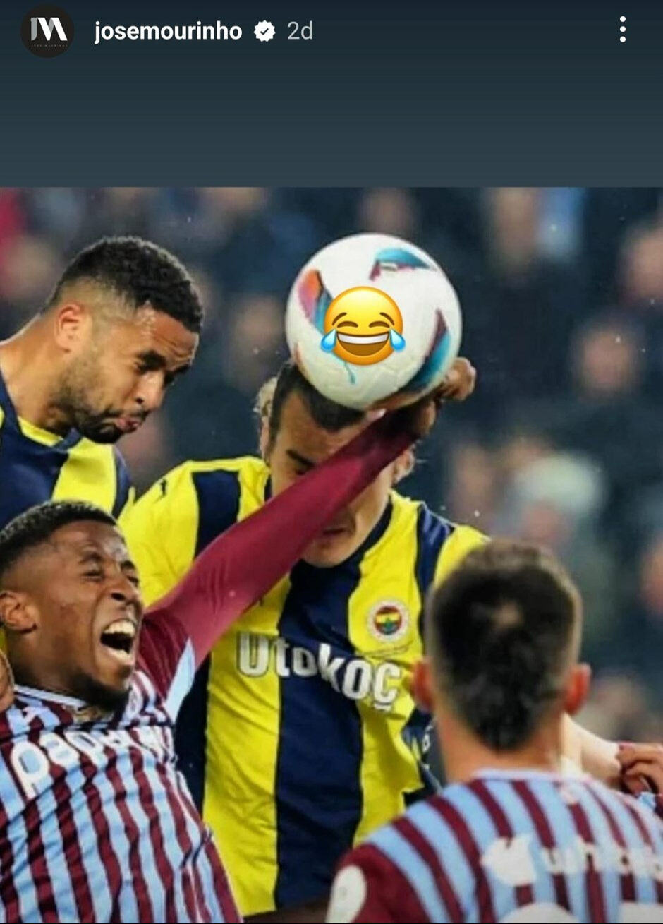 Jose Mourinho'nun derbi isyanı sürüyor! Instagram'dan o anları paylaştı - 4. Resim