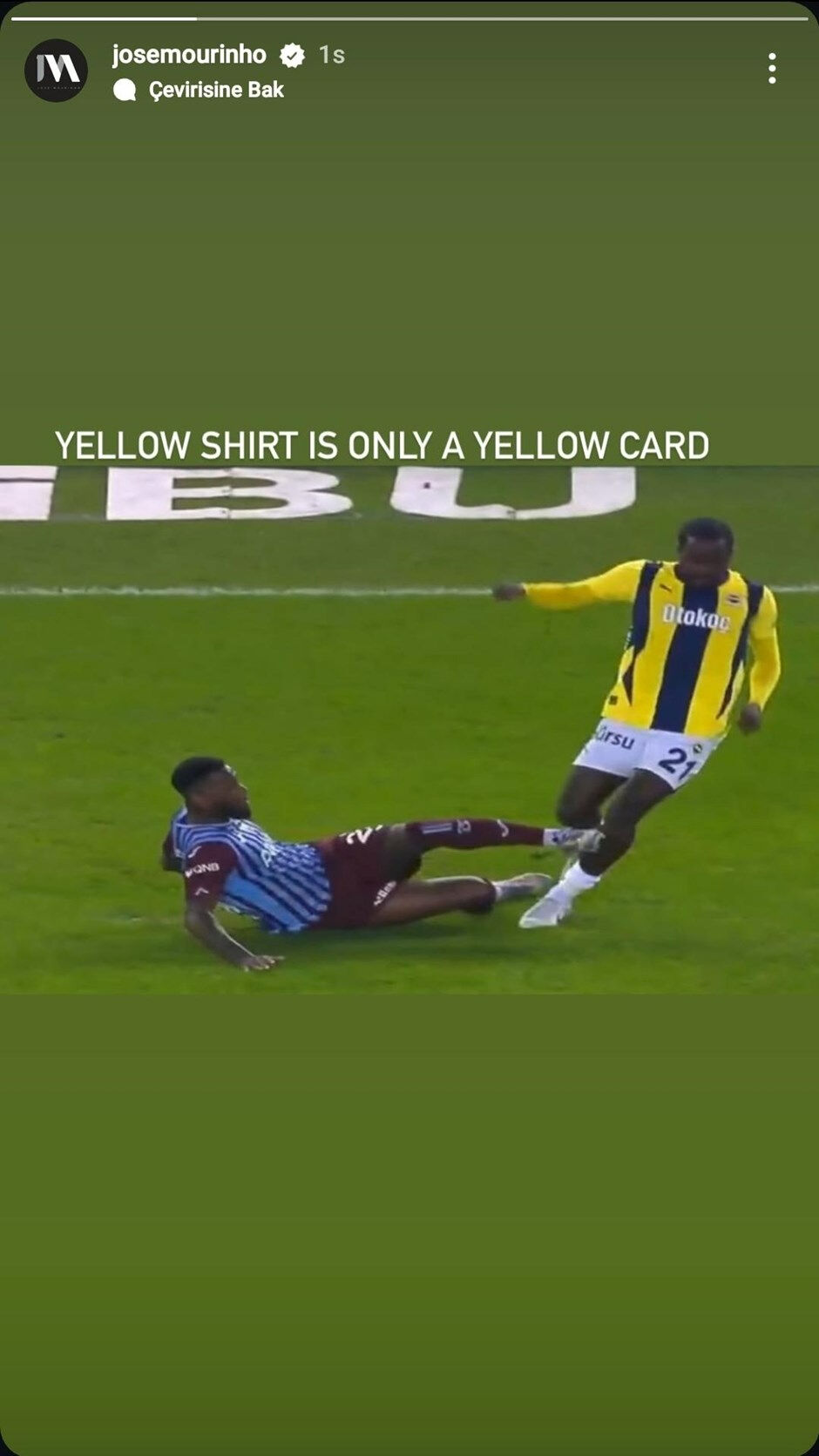 Jose Mourinho'nun derbi isyanı sürüyor! Instagram'dan o anları paylaştı - 3. Resim