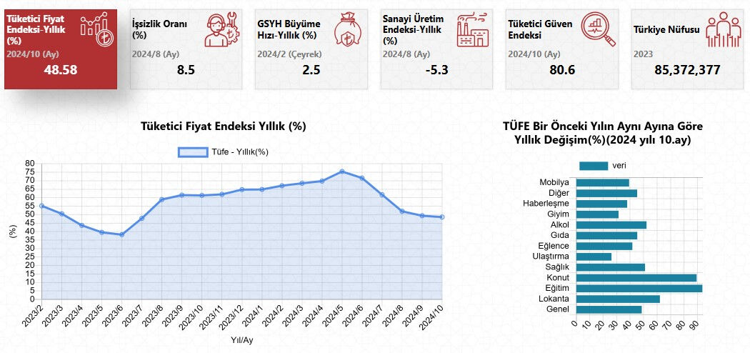 Memur ve emeklinin maaş zammını belirleyecek! Ekim 2024 enflasyon rakamları açıklandı Memur ve emeklinin maaş zammını belirleyecek! Ekim 2024 enflasyon rakamları açıklandı - 2. Resim