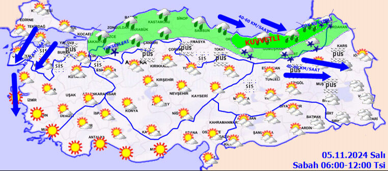 Meteoroloji'den yeni tahminler! Karla karışık yağmur uyarısı yapıldı - 3. Resim