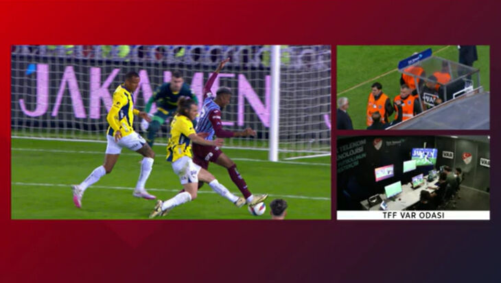 Trabzonspor-Fenerbahçe maçına damga vuran kararlar doğru mu? Oğuzhan Çakır'ın performansını Trio ekibi değerlendirdi Trabzonspor-Fenerbahçe maçına damga vuran kararlar doğru mu? Oğuzhan Çakır'ın performansını Trio ekibi değerlendirdi - 8. Resim
