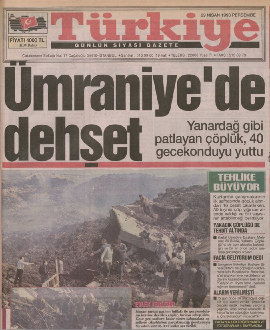 Ümraniye’de çöp dehşeti! - 29 NİSAN 1993 - 1. Resim