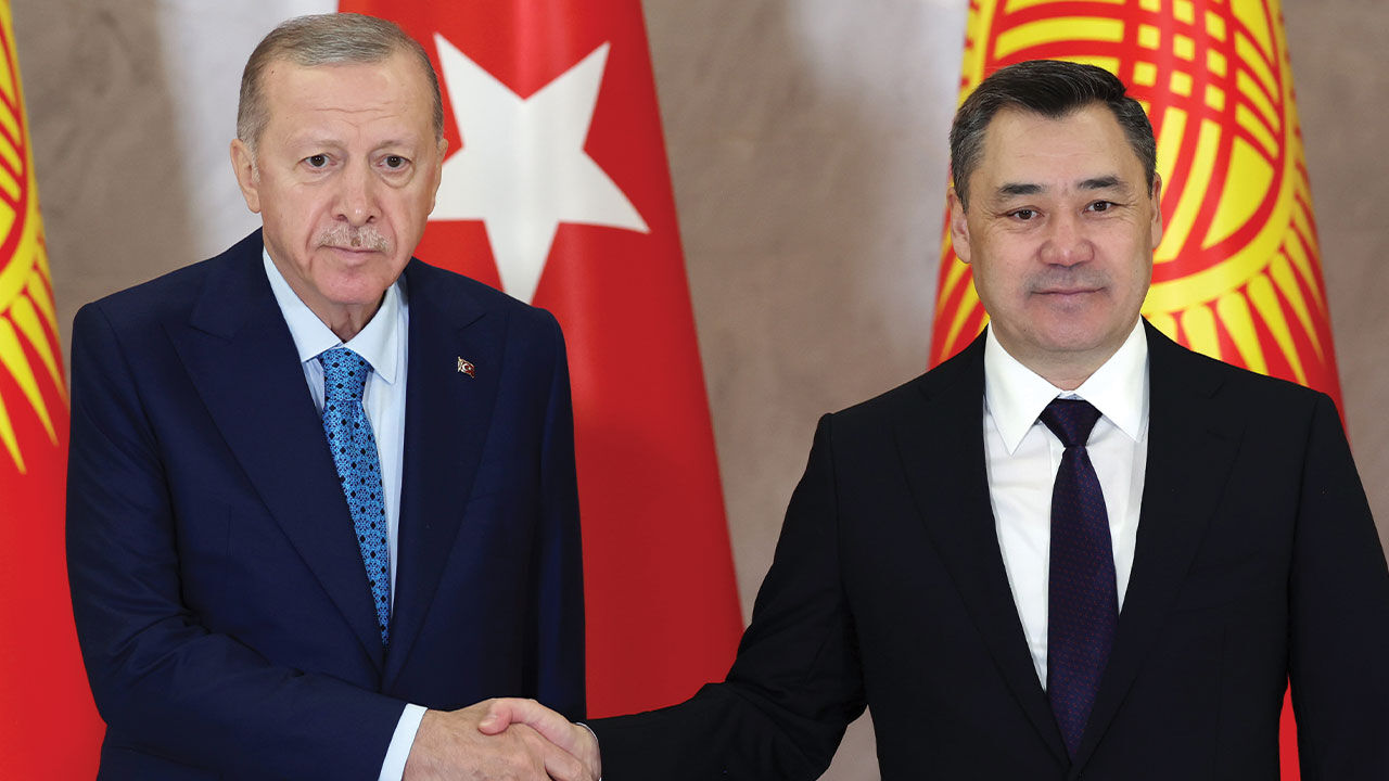 Cumhurbaşkanı Erdoğan'dan Kırgızistan'da İsrail mesajı: Küresel sistemi tehdit ediyor Cumhurbaşkanı Erdoğan'dan Kırgızistan'da tarihi stratejik anlaşma mesajı - 1. Resim