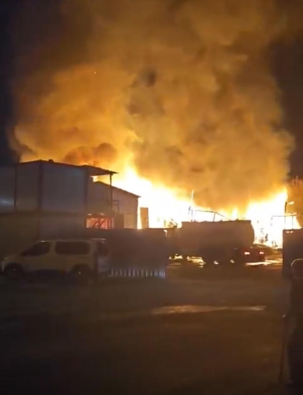 Esenyurt'ta kurbanlıklar telef oldu! Büyükbaş hayvan ahırında feci yangın - 1. Resim