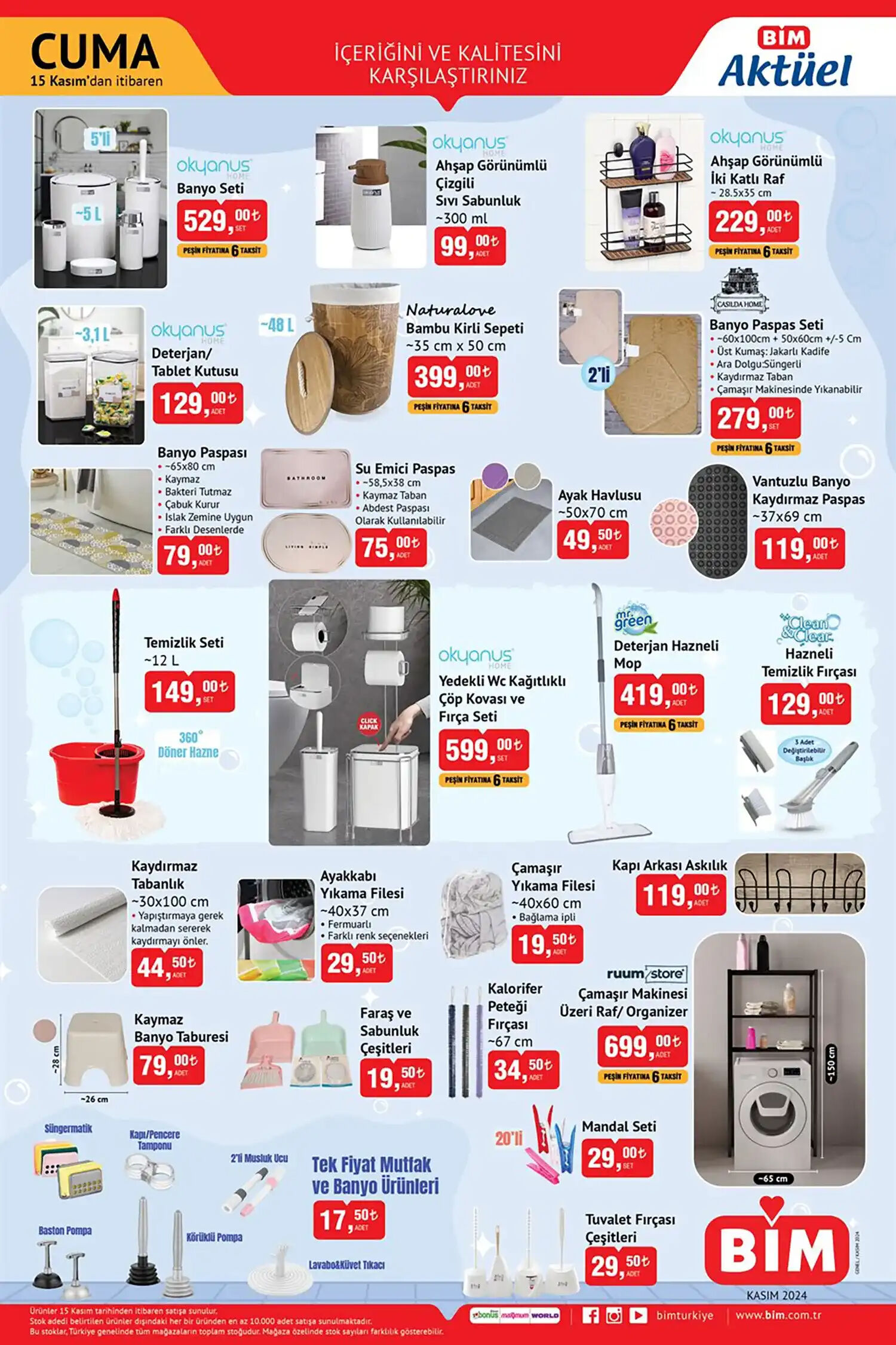 15 Kasım BİM Aktüel kataloğu: Televizyon, yazıcı ve tost makinesi geliyor - 2. Resim