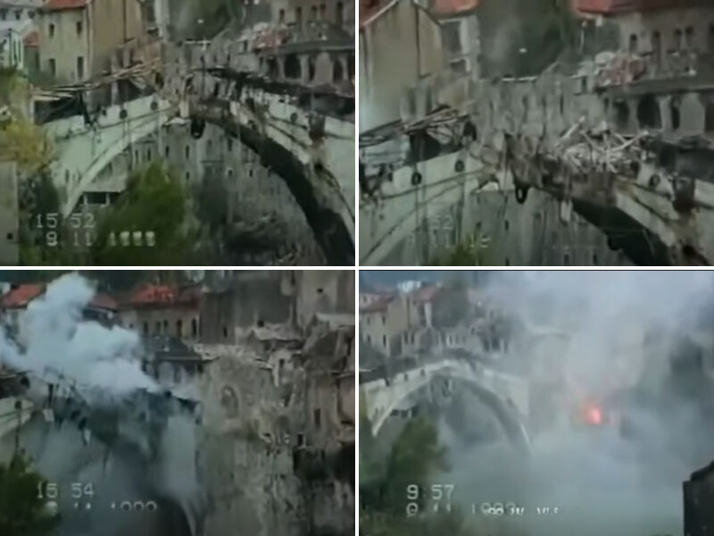 Bosna Savaşı'nın kara günü! Mostar Köprüsü 31 yıl önce bugün yıkıldı - 1. Resim