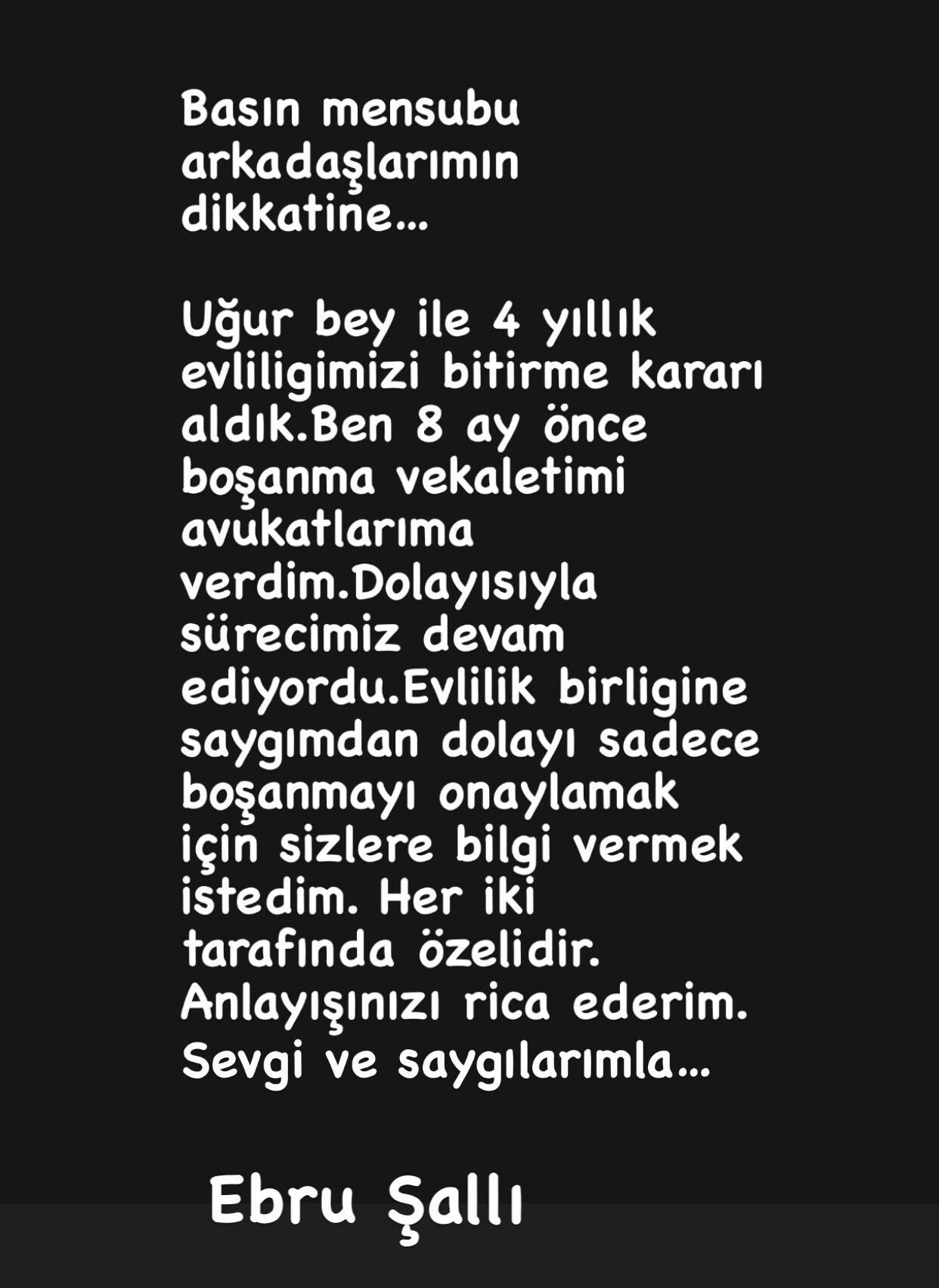 Ebru Şallı’dan boşanma açıklaması! Kendisini suçlayan Uğur Akkuş’a cevabı gecikmedi - 3. Resim