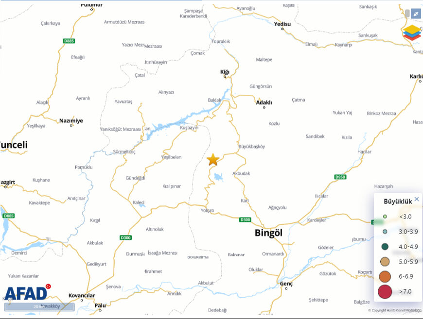 Bingöl'de korkutan deprem! AFAD ve Kandilli son dakika verileri açıkladı - 1. Resim