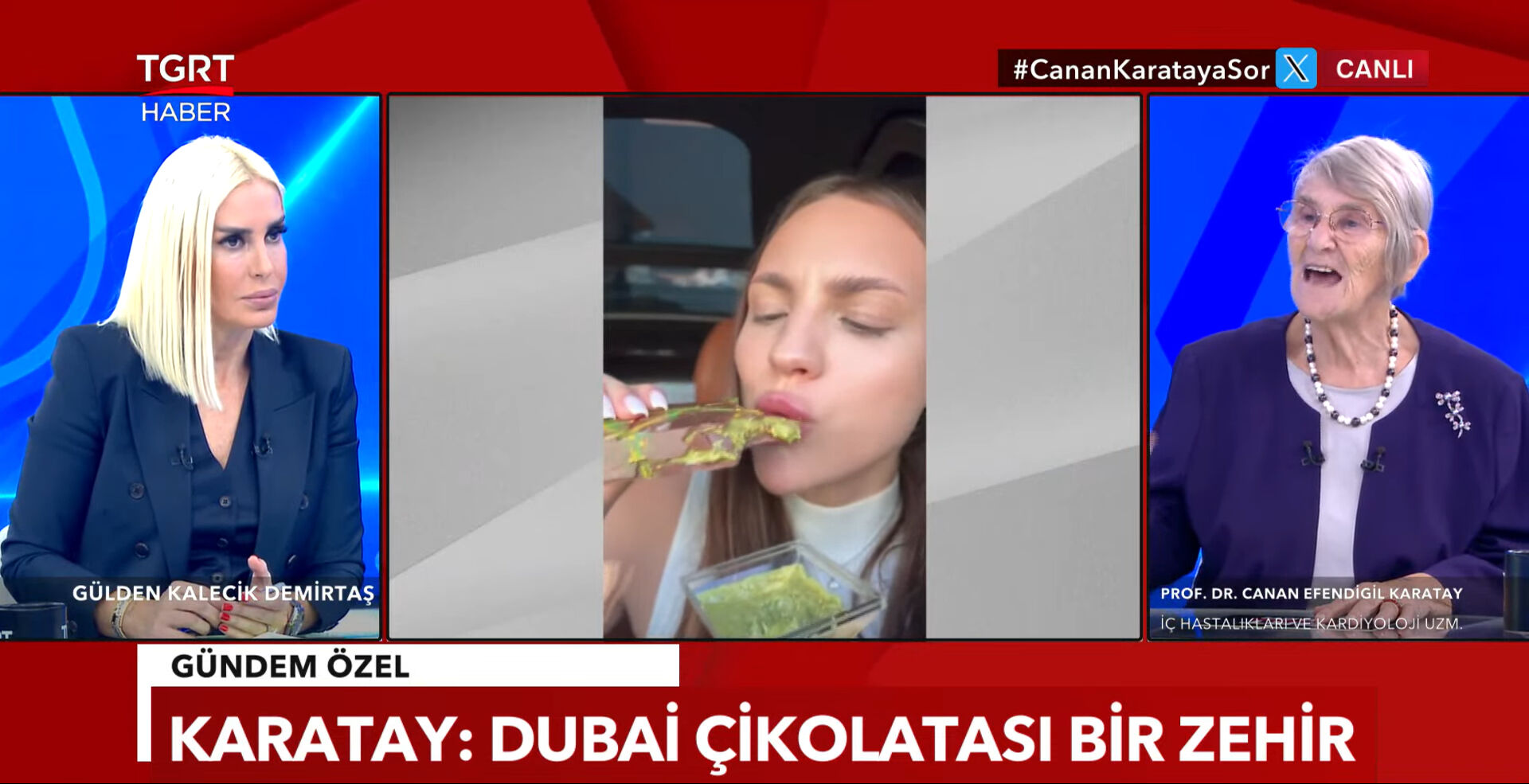 Canan Karatay'dan 'Dubai çikolatası' çıkışı! Canlı yayında 'zehir' diyerek açıkladı - 1. Resim