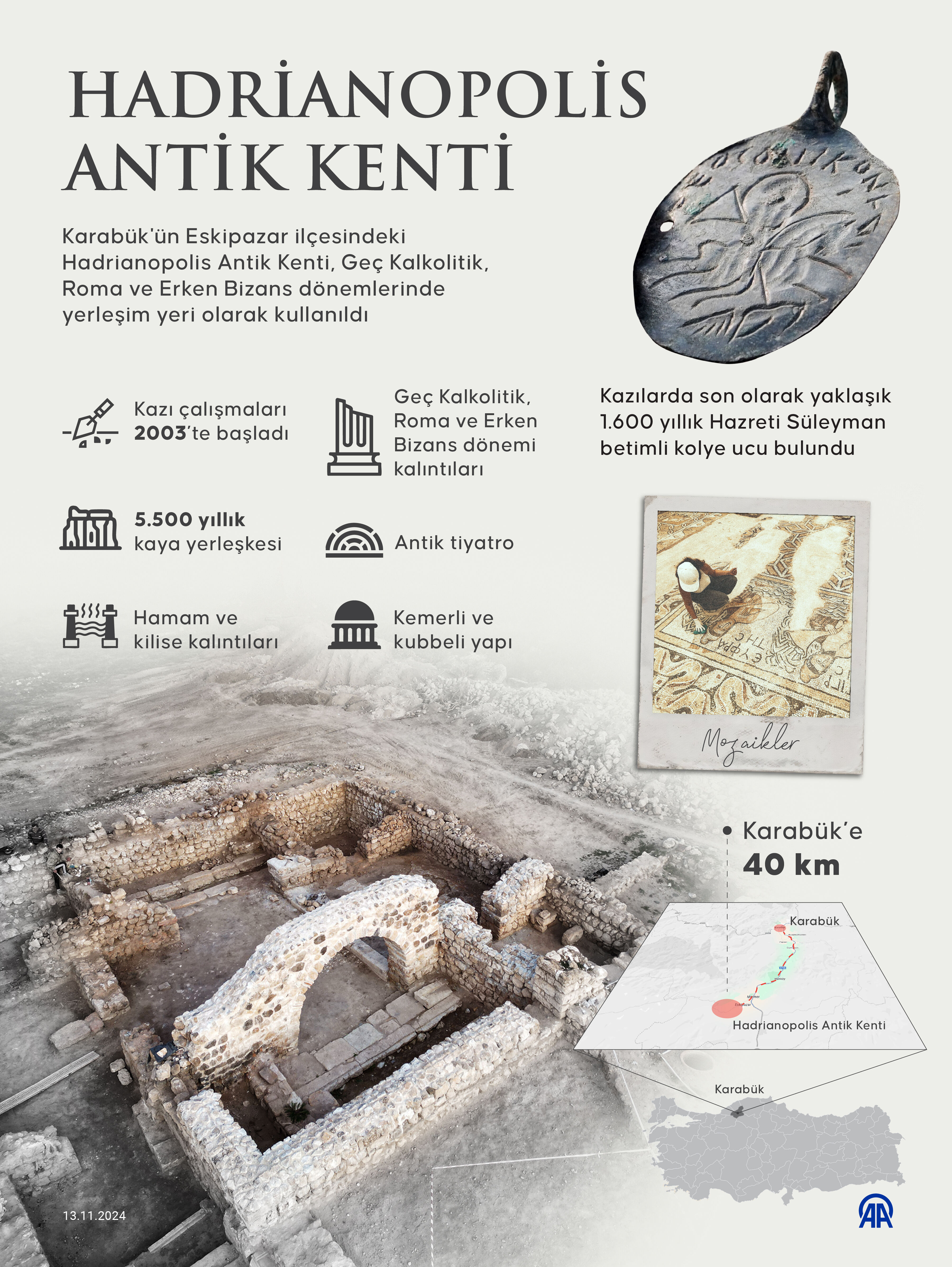 Benzersiz keşif! Hazreti Süleyman'ın şeytanı mızrakladığını gösteren kolye ucu Karabük'te bulundu Benzersiz keşif! Hazreti Süleyman'ın şeytanı mızrakladığını gösteren kolye ucu Karabük'te bulundu - 1. Resim