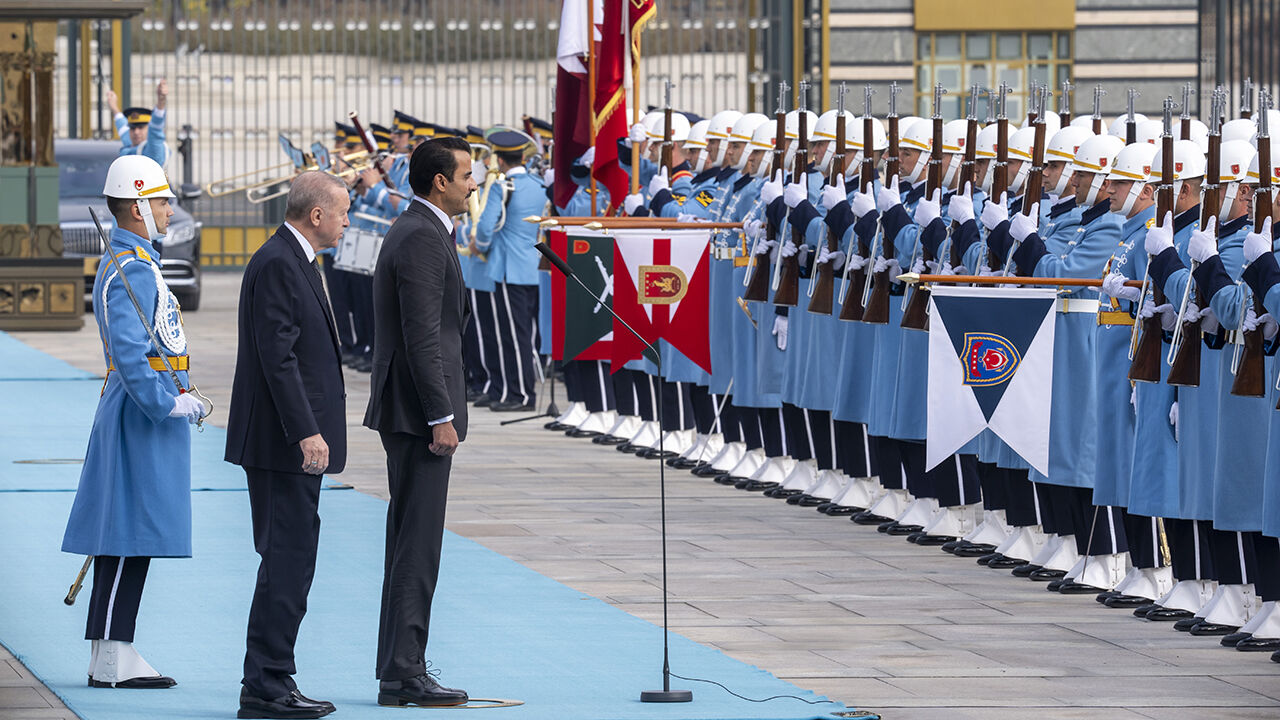 Cumhurbaşkanı Recep Tayyip Erdoğan, Ankara'ya gelen Katar Emiri Al Sani'yi karşıladı - 1. Resim