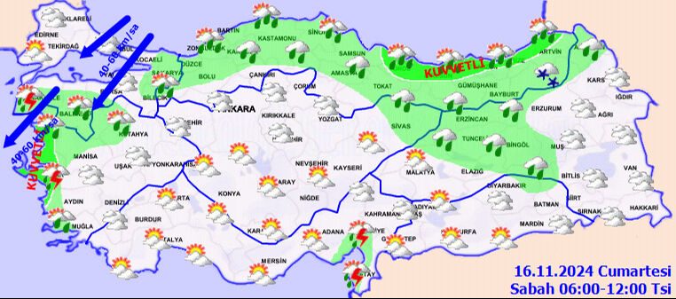 Meteoroloji İstanbul dahil birçok ili uyardı! Sıcaklıklar birden düşecek, kuvvetli yağış ve kar geliyor. - 7. Resim