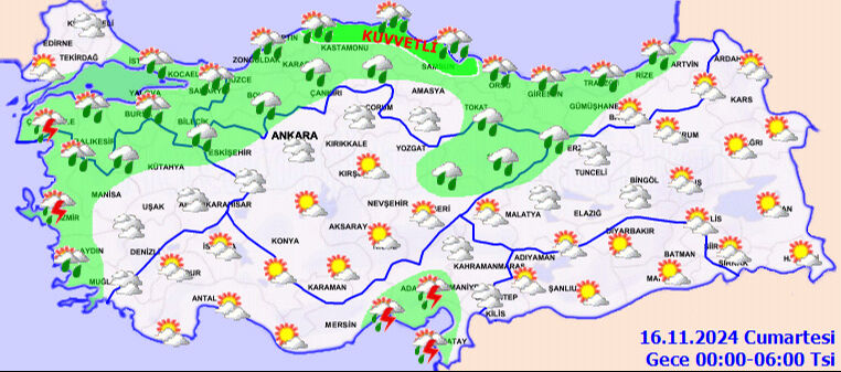 Meteoroloji İstanbul dahil birçok ili uyardı! Sıcaklıklar birden düşecek, kuvvetli yağış ve kar geliyor. - 5. Resim