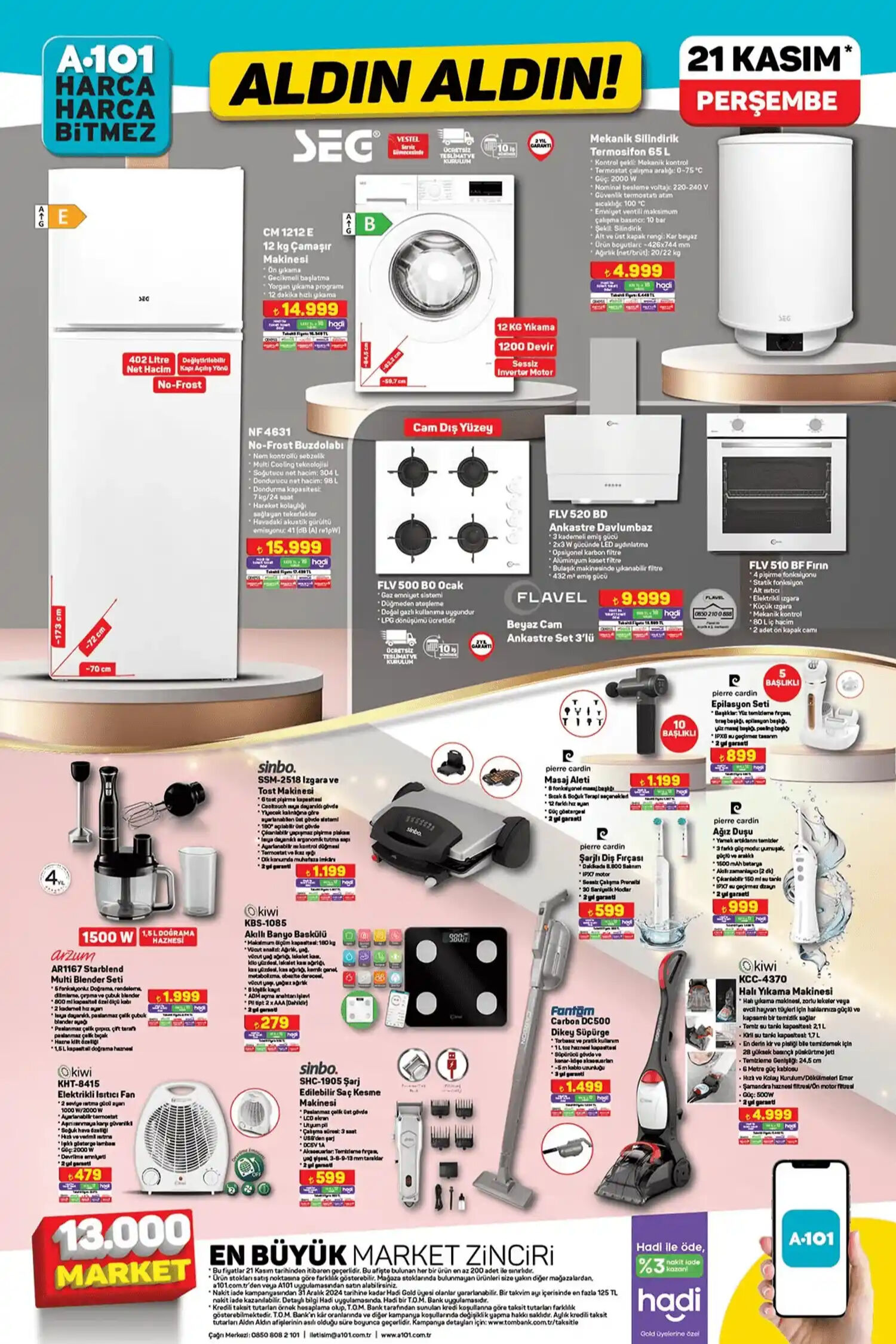 21 Kasım Perşembe A101 Aktüel kataloğu: Markette Dubai şöleni başlıyor - 1. Resim