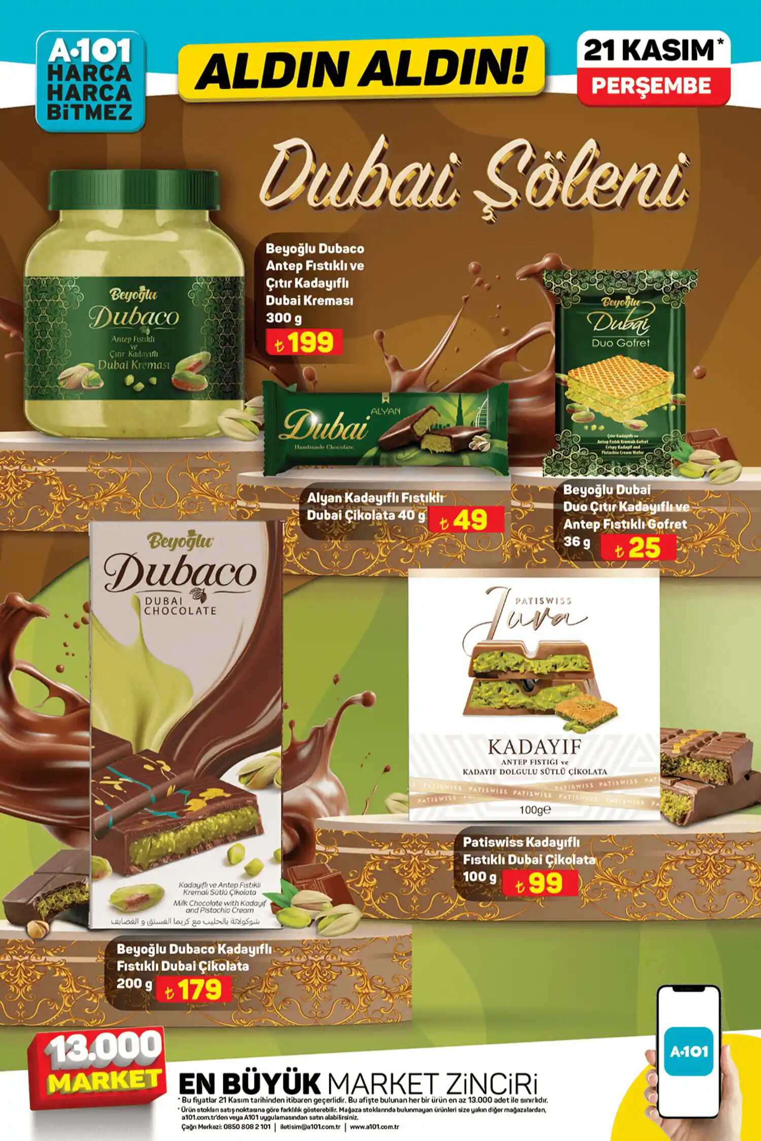 21 Kasım Perşembe A101 Aktüel kataloğu: Markette Dubai şöleni başlıyor - 8. Resim