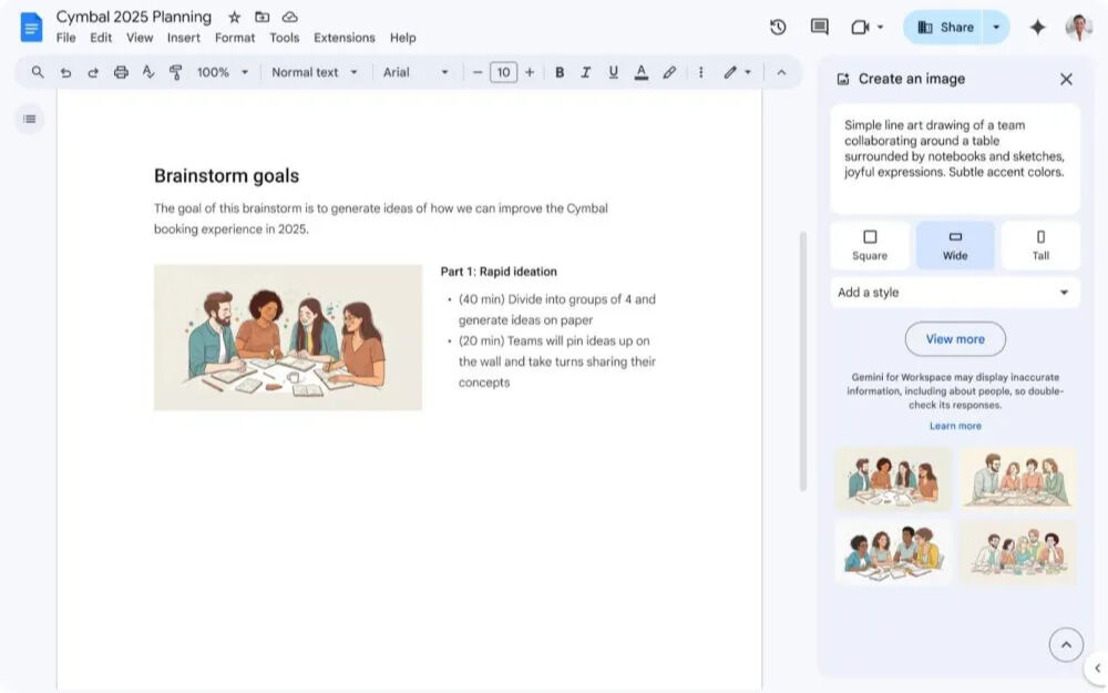 Google Docs’a görsel oluşturma özelliği geldi! Gemini destekli yeni araç - 2. Resim