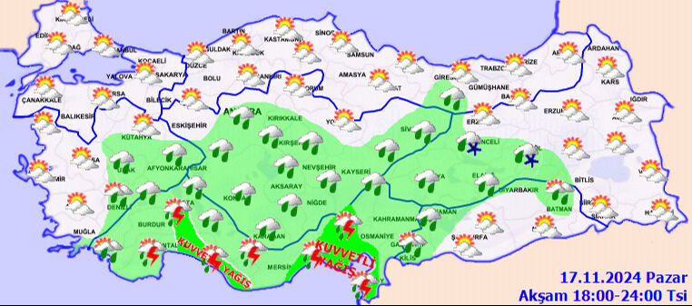 Meteoroloji bölge bölge, il il uyardı! Havalar birden soğuyacak, sağanak ve kar geliyor Meteoroloji bölge bölge, il il uyardı! Havalar birden soğuyacak, sağanak ve kar geliyor - 1. Resim