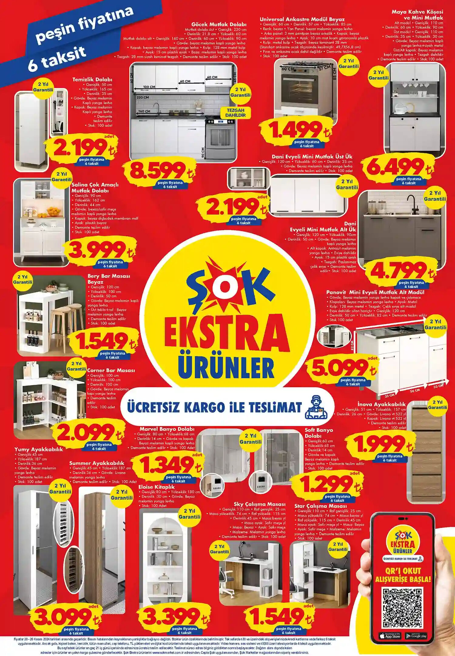 20 Kasım ŞOK Aktüel kataloğu: Peşin fiyatına 6 taksit fırsatı - 6. Resim