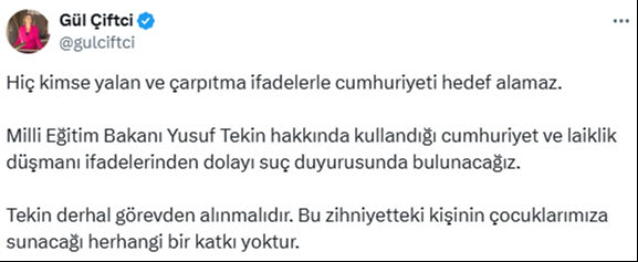 CHP'den Milli Eğitim Bakanı Tekin hakkında suç duyurusu - 3. Resim