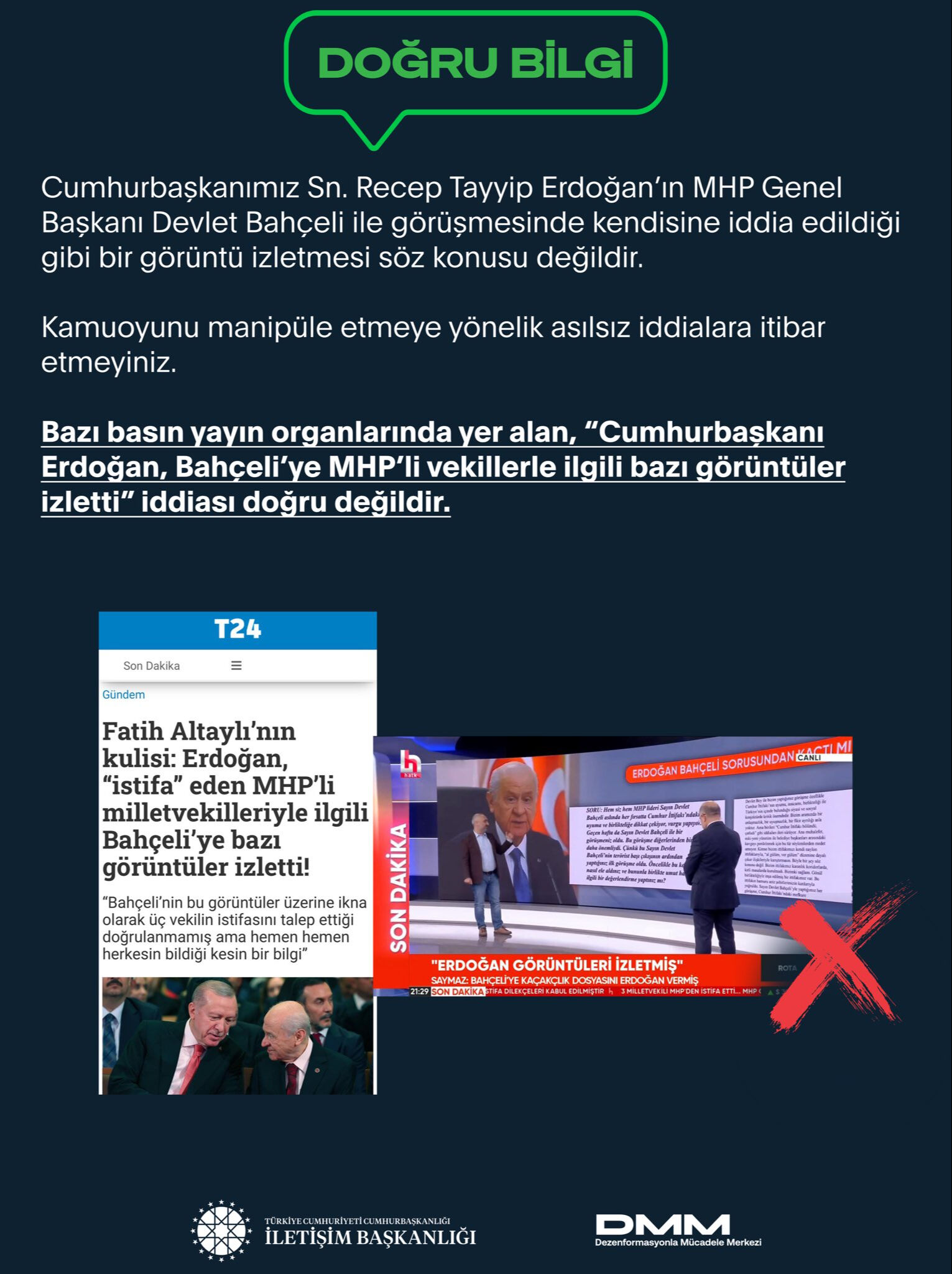 Erdoğan, Bahçeli'ye görüntüleri izletti iddiası! MHP'deki istifalar sonrası DMM'den açıklama geldi - 1. Resim